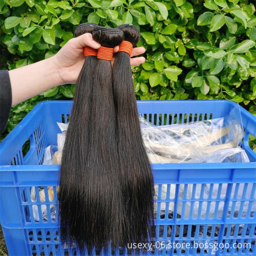 Unprocessed raw cambodian hair vendors wholesale bone straight Cambodian raw virgin hair bundles double drawn human hair